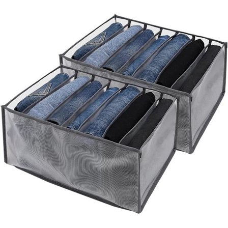 2 stk. sammenklappelig skuffe til opbevaring af tøj