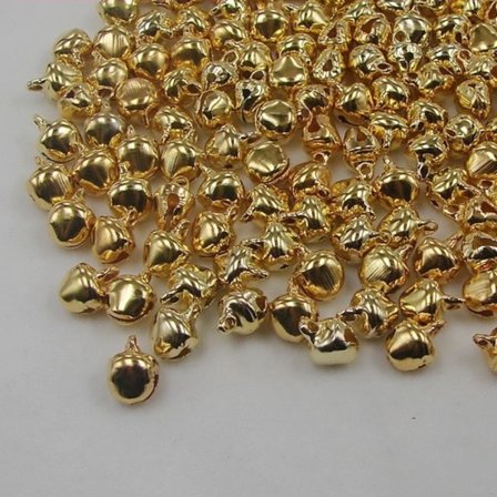 50 pack jul bjällror, dekoration bord hängande gran ris