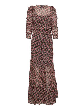 Chiffon Rouching Dress Maxikjole Festkjole Multi/mønstret By Ti Mo