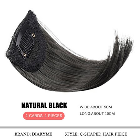 Syntetisk texturerad Perm Hårdyna Hårförlängningsklämma i håret Osynliga hårkuddar ovanför hårstrån Öka hårets volym Peruker