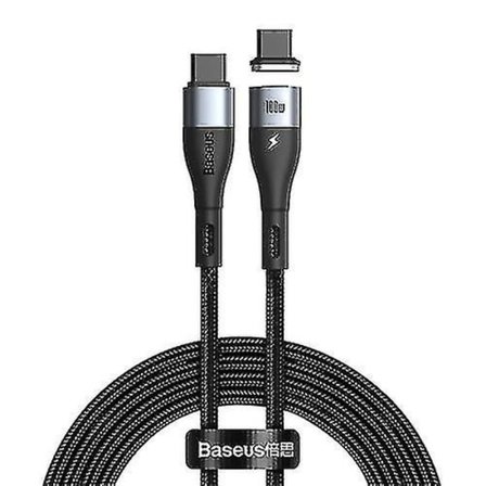 Baseus Catxc-q01 Zinc Magnetic Series 100w Pd Usb-c / Type-c Till Usb-c / Type-c Snabbladdningsdatakabel