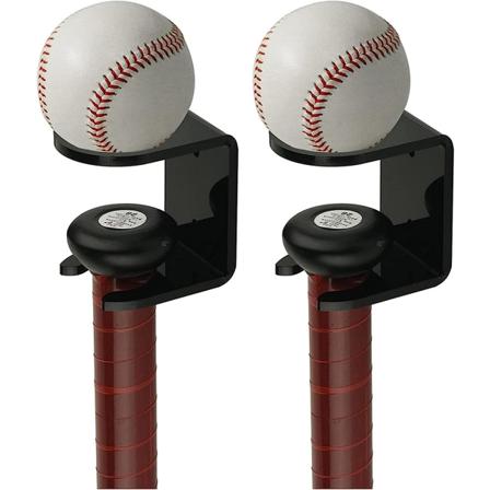 Veggmontert balltrestativ, 2 stk. veggstativholderstativ for balltre, akryl baseball balltre veggmontering, antirust ball vertikal akryldisplay