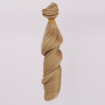 Lengde 15cm Horisontal Lengde 100cm Dukketilbehør Krøller Syntetisk Fiber Parykk Hår For Dukke Parykker Høy temperatur