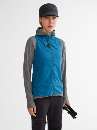 Klättermusen Nal Vest Dam - Blue Sapphire - M