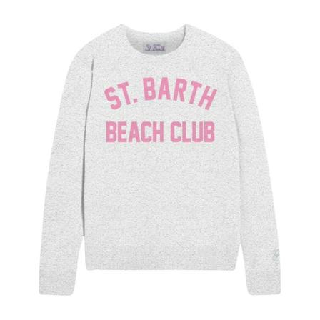 MC2 Saint Barth Jersey NEW Queen S Hvid, Dame Sweatshirts