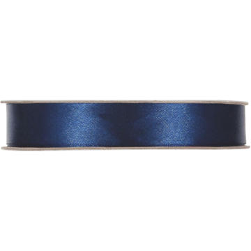 Satengbånd dobbeltsidig blå