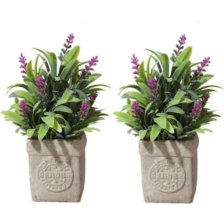 2 st konstgjorda växter inomhus (röd) Konstgjord växt i kruka, Dekoration