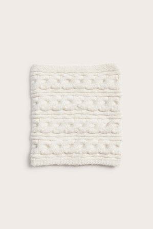 Kappahl | Kabelstickad tubhalsduk | Offwhite