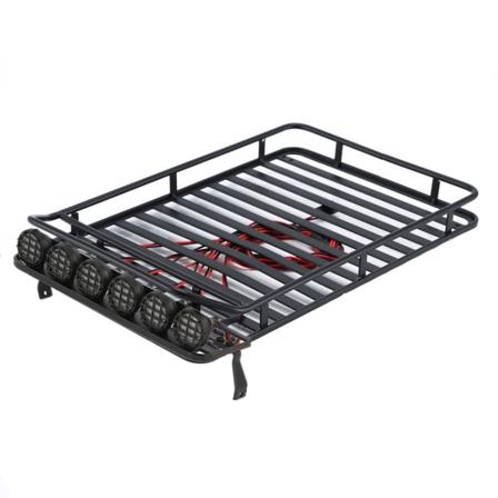 Oppgrader metallbiltak for bagasjeholder med lampemodifiseringssimulering RC Crawler Accs for TRX4 D