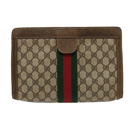 Gucci Vintage, Pre-owned Ophidia Beige, Dames, Maat:ONE Size,leer