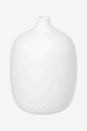 Blomus - Vase Ceola 18,5 cm - Hvid - Urtepotteskjulere & vaser - Fra Homeroom