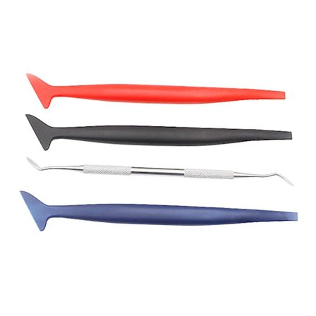 4 stk./sæt Sticker Skraber Værktøj Auto Vindue Toning Værktøj Lukningsværktøj Blødt Hjørne Squeegee