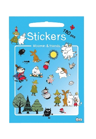 Mumin & Vänner klistermärken (180 Stickers) Spel pussel Unisex ONESIZE