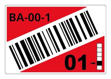 Brother ROLL OF PRE-CUT LABELS FOR RACKS AND PALLETS 90 X 110 MM RE SUPL