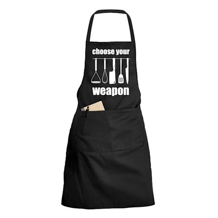 Choose Your Weapon - Förkläde - Svart