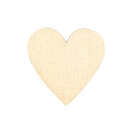 20 x 3CM Træhjerte Dekorative Legetøjs Håndværk Pynt Gave