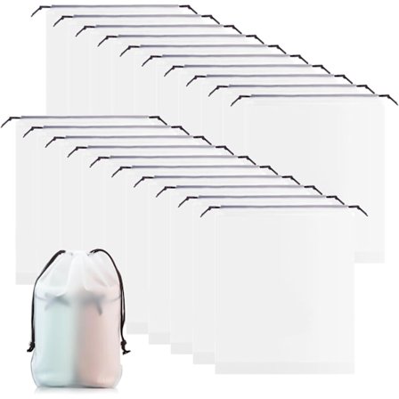 20 Sko Taske Rejse Sko Taske, Skobetræk, Støvtæt Snøre Sko Taske, Vandtæt Opbevaringstaske