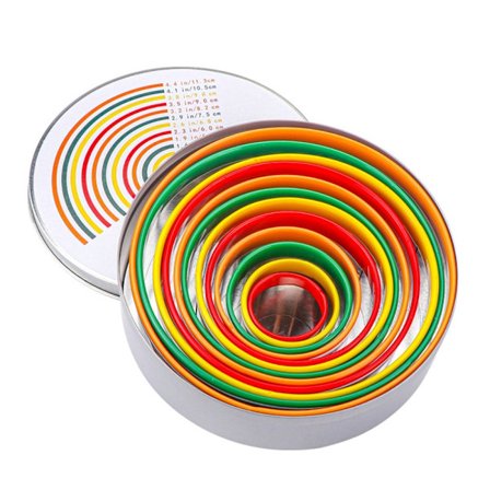 12 kpl pyöreä set voileipäleikkuri Donitsi