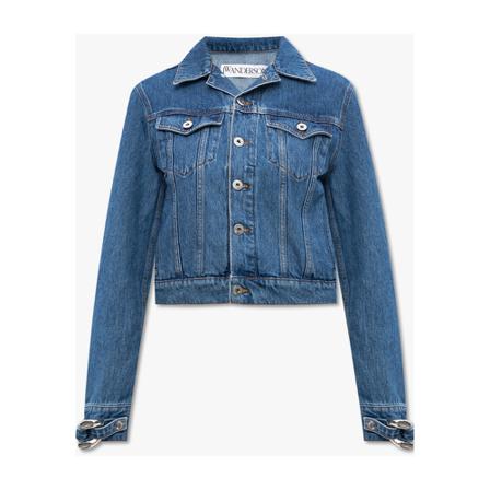 JW Anderson, Denim jacket Blauw, Dames, Maat:XS,Katoen