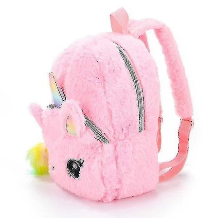 Enhjørning Tegneserie Skole Taske Piger Kvinder Pels Rygsæk Børnehave Sød Skole Taske Rejse Børn