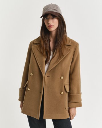 GANT Damen Mittellanger Caban aus Wolle (S)