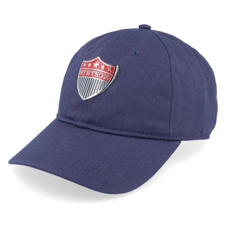 Stetson - Blå unconstructed Caps - Baseball Cotton 2 Metal Badge Navy Adjustable @ Hatstore
