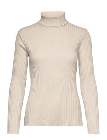 Rylie Ls Top Høyhalset Pologenser Creme ODD MOLLY