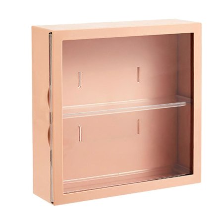 Vægmonteret vitrineskab til blindboksfigurer, udstillingskasse til håndværk, opbevaringsreol, støvtæt dukkelegetøjsopbevaringsboks