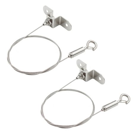 2 STK Billedhængende Wire Spejlramme Ophængningssæt Wire