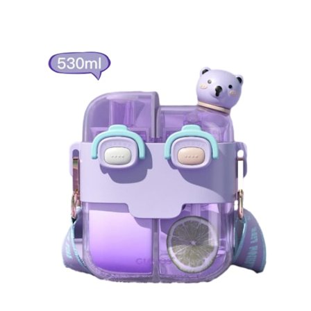 Barnens stora dubbelstrå-koppar med fack