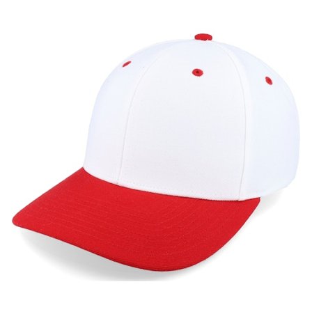 Richardson - Weiss adjustable Cap - 514 Combination White/Red Adjustable @ Hatstore