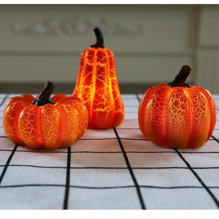 3 kpl simuloitu kurpitsalyhty koriste lasten esityksen rekvisiitta valopalkki ktv juhlaostoskeskuksen ikkunakoriste