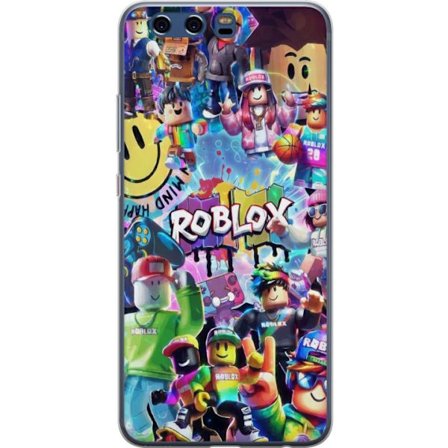 Kompatibelt Mobilskal till Huawei Huawei P10 Stor färgglad Roblox-värld med många karaktärer, energifylld gaming-illustration perfekt för barnrum