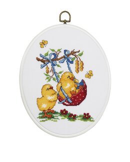 Broderikit Flexitavla Kycklinglek - Svarta Fåret