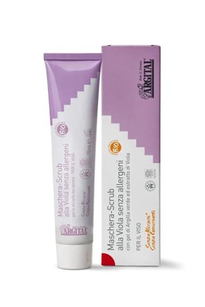 Argital Maschera - Scrub Viso Alla Viola Senza Allergeni 75ml