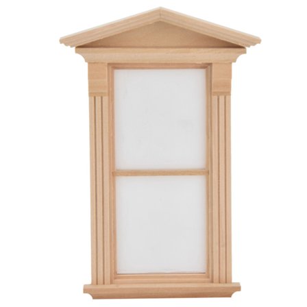 1:12 Skala Umalet Dukkehus Trædør Vindue Miniature Dekoration Tilbehør