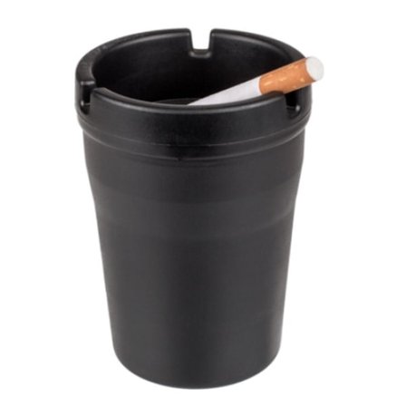 1 kpl Savuton tuhkakuppi - Musta tuhkakuppi