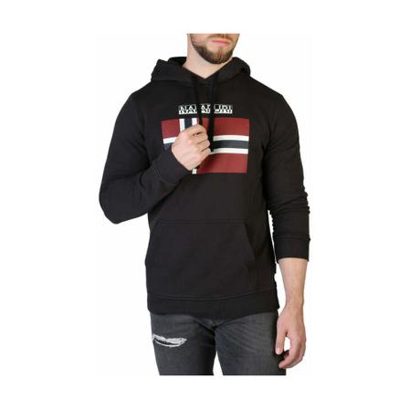 Napapijri, Hoodie Np 0A4Ezs Zwart, Heren, Maat:L