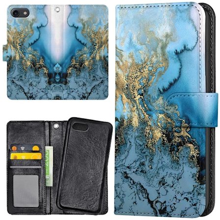 iPhone 6/6s Plus - Plånboksfodral/Skal Konstmönster