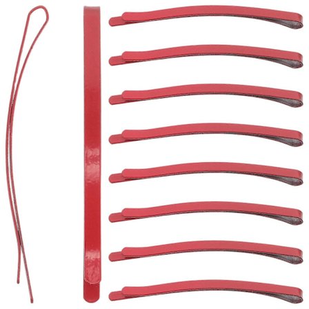 Rött Hårspänne Metall Hårnål för Barn Söt Tecknad Cosplay Tillbehör Säker Bekväm för Daglig Användning 10-pack