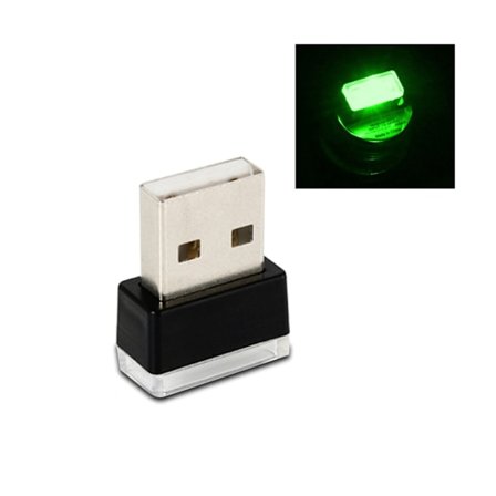 Mini USB LED-billjus Auto Interiör Atmosfärljus Nödljusljus