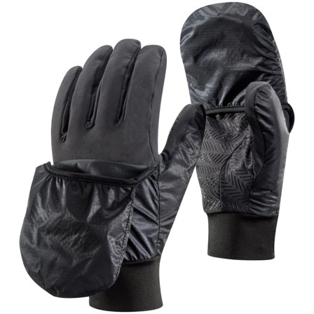 Black Diamond Wind Hood Softshell Gloves Men ski gloves Grey S