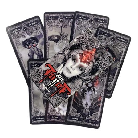 Xiii Dark Tarot -kortit Ennustuspakka Englanninkielinen versio Oracle Lauta Pöytäpelit Juhliin
