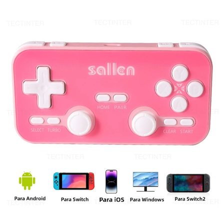 Rosa Q103 Trådløs Bluetooth-spillkontroller Kompatibel med Nintendo Switch/PS3 for iOS/PC/Android Gamepad Joystick
