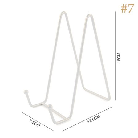 Iron Art Magazine Display Stand Opvask Stativ Tallerken Skål Billede Fr