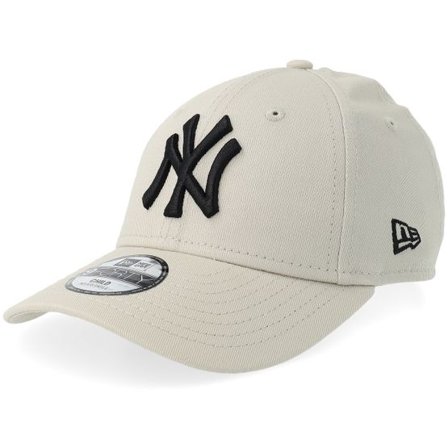 New Era - MLB Beige adjustable Keps - Kids New York Yankees League Essential 9FORTY Stone/Black Adjustable @ Hatstore