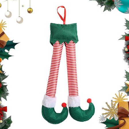 Julepynt Bilhengende tilbehør Alvebein - Morsomme plysj alvebein til juletredekor - Fyltbein til julefestutstyr