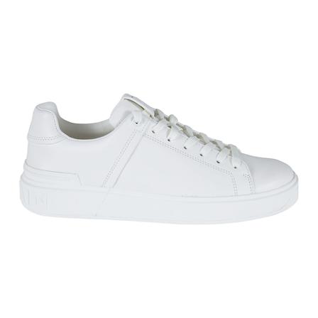 Balmain, footwear Wit, Heren, Maat:43 EU,leer