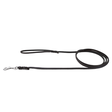 Selected by ZOO - Lærsnor Hera Svart 6 mm x 180 cm - Hund - Halsbånd - ZOO.no