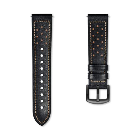 Läderarmband Hybrid Race - Svart (22mm) | Armband Från Yedi